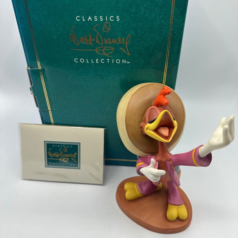 WDCC Disney Three Caballeros Amigo Panchito Figurine Box COA Box COA Broke Hand